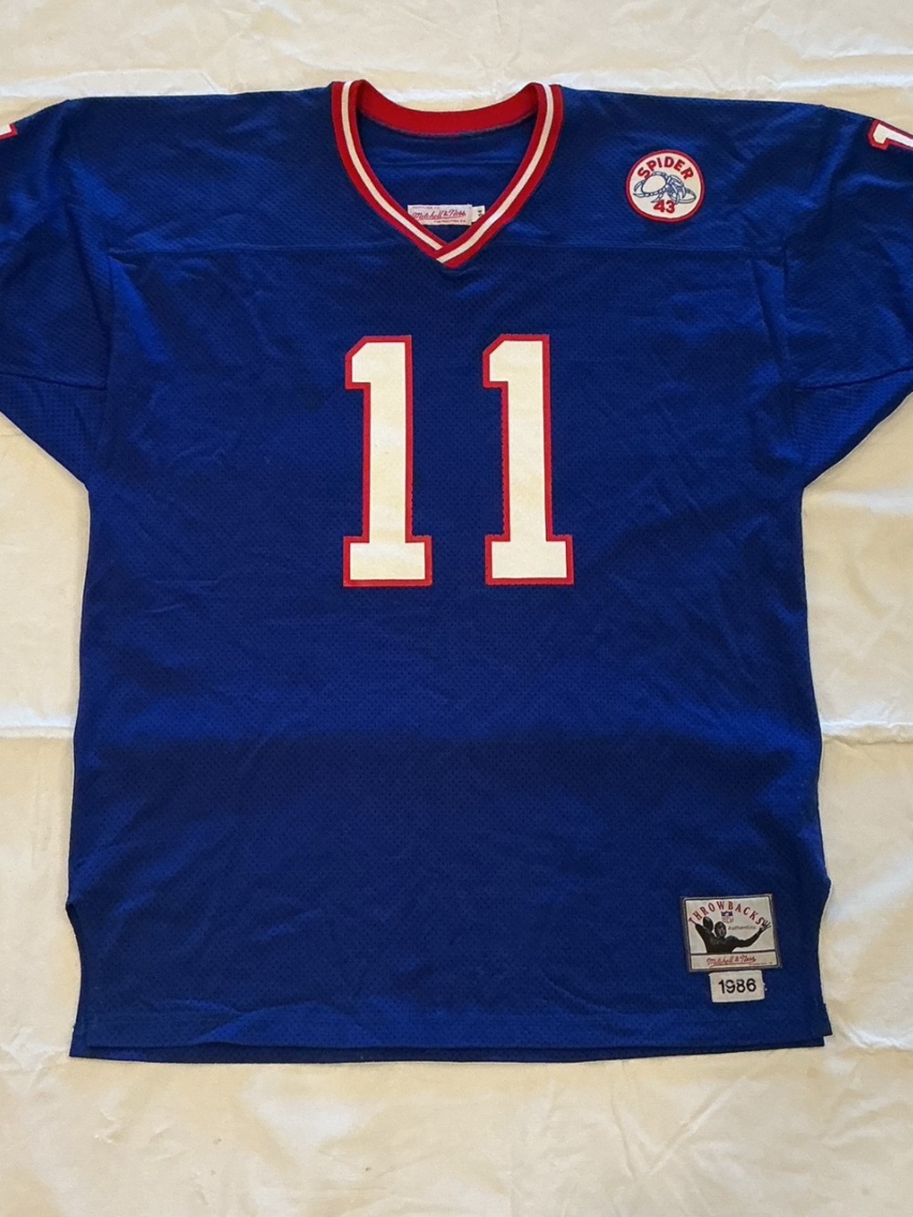 Phil Simms #11 NY Giants NFL Throwback Jersey.